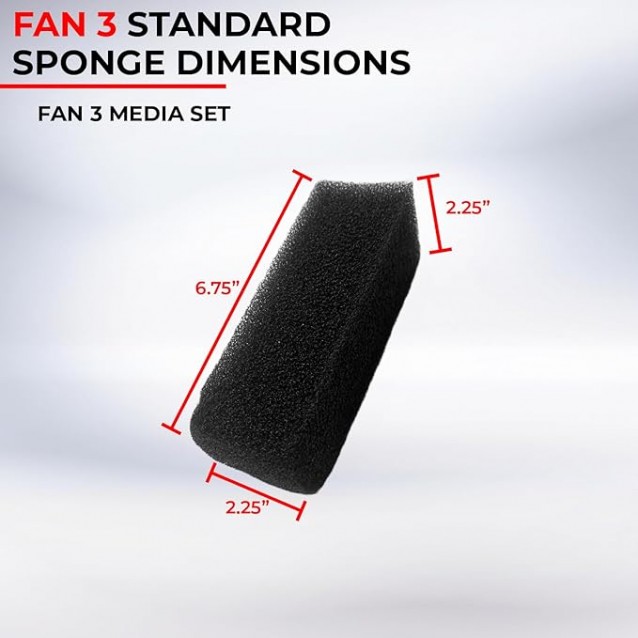 Aquael Sponge Fan 3 Plus Ανταλλακτικό Σφουγγαράκι Για Φίλτρο Fan 3 Plus 2 Τεμ.