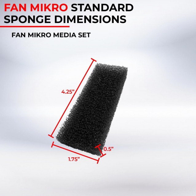 Aquael Sponge Fan Mikro Plus Ανταλλακτικό Σφουγγαράκι Για Φίλτρο Fan Mikro Plus 2 Τεμ.