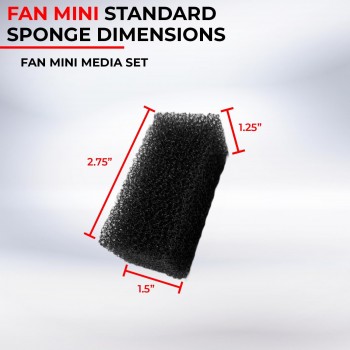 Aquael Sponge Fan Mini Plus Ανταλλακτικό Σφουγγαράκι Για Φίλτρο Fan Mini Plus 2 Τεμ.