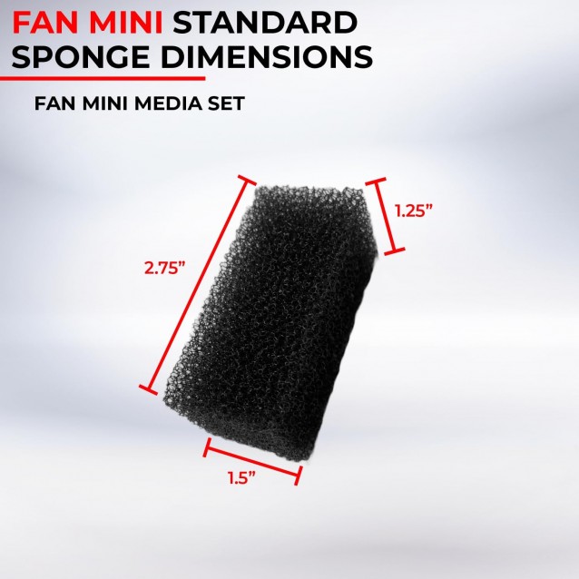 Aquael Sponge Fan Mini Plus Ανταλλακτικό Σφουγγαράκι Για Φίλτρο Fan Mini Plus 2 Τεμ.