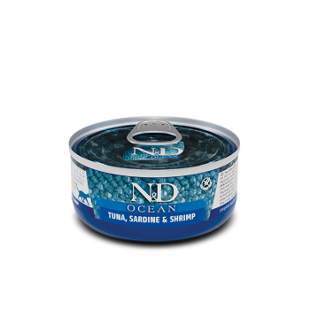Farmina N&D Ocean Feline Adult Tuna, Sardine & Shrimp 80gr