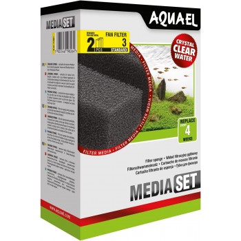 Aquael Sponge Fan 3 Plus Ανταλλακτικό Σφουγγαράκι Για Φίλτρο Fan 3 Plus 2 Τεμ.