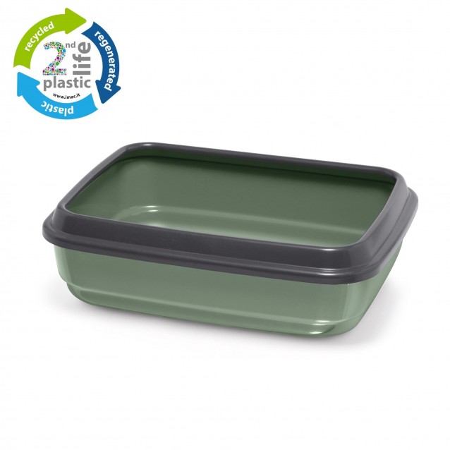 Imac Λεκάνη Γάτας Jerry 2nd Life Plastic Green 50x40x14,5cm