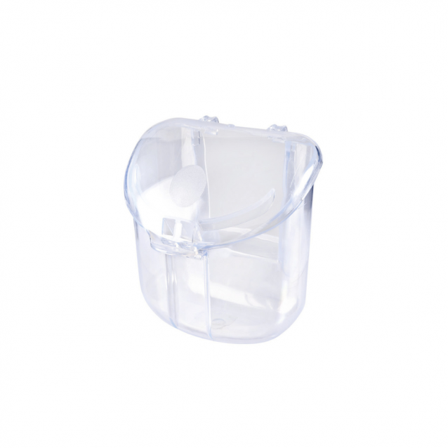 Imac Δοχείο Τροφής Πουλιών Star Διάφανο 8×8,5×8,5cm