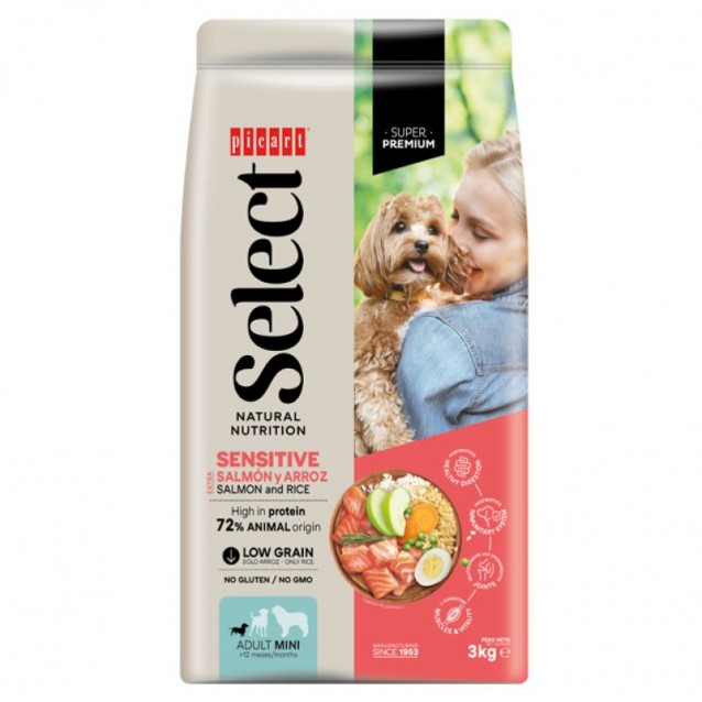 Picart Select Adult Sensitive  Salmon and Rice 3kg