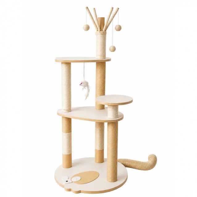The Cat-Tastic Tower Cat Tree 50×50×117 cm Ονυχοδρόμιο