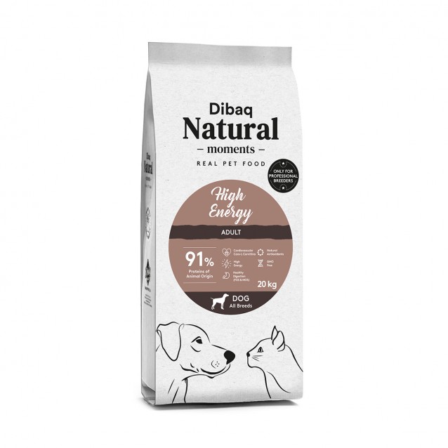 Dibaq Natural Moments Breeders Adult High Energy All Breeds Low Grain Με Κοτόπουλο & Γαλοπούλα 20kg