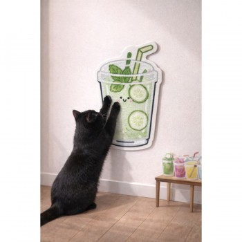 Drunk But Happy Cat Scratcher Cucumber 45*60cm Αυτοκόλλητο Ονυχοδρομιο