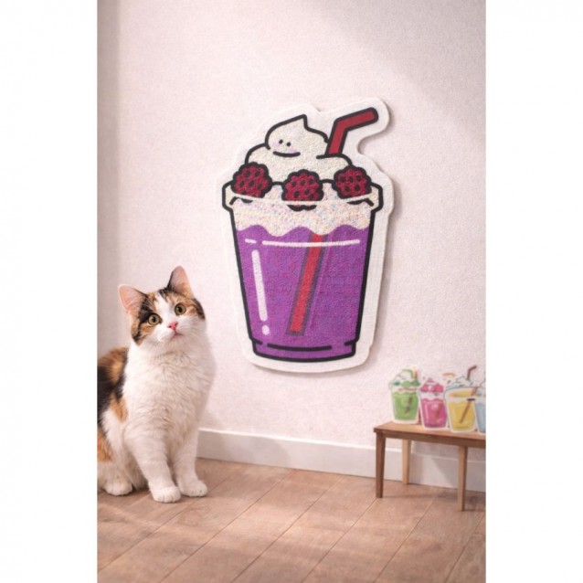 Drunk But Happy Cat Scratcher Berry 45*60cm Αυτοκόλλητο Ονυχοδρομιο