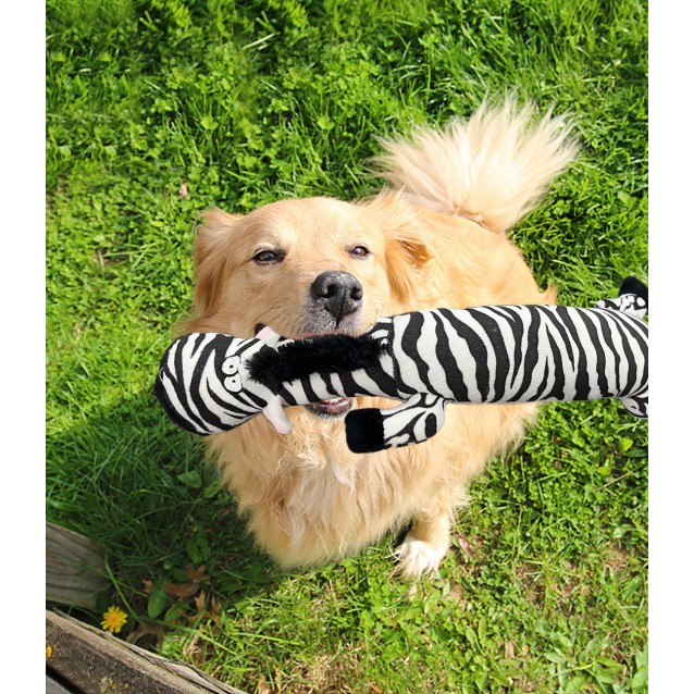 Fantasy World Welcome To The Jungle Plush Zebra Toy 17x55cm