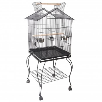 Blu The Parrot Cage Black No2 50.5x50.5x127cm