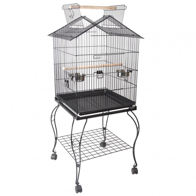 Blu The Parrot Cage Black No2 50.5x50.5x127cm