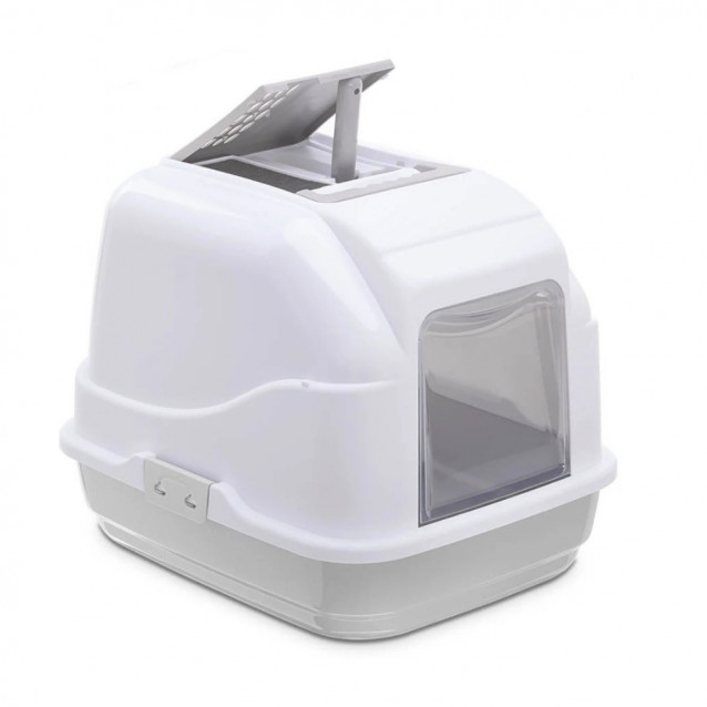 Imac Τουαλέτα Γάτας Easy Cat Άσπρο Γκρι 50x40x40cm