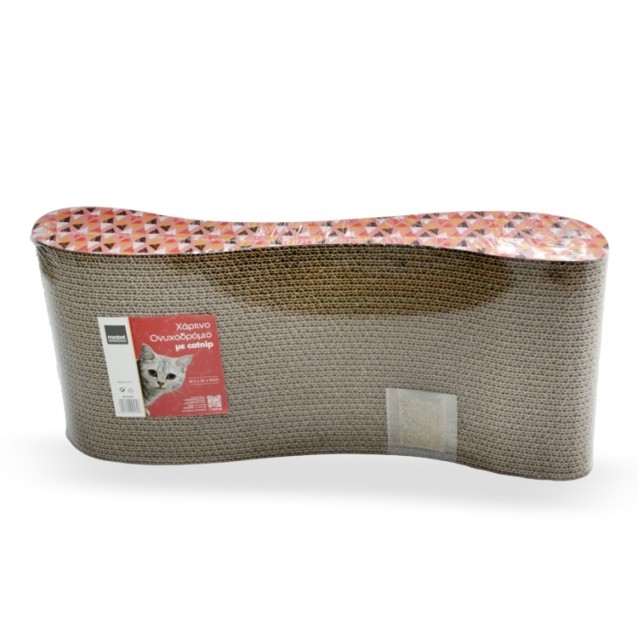 Madpet Χάρτινο Ονυχοδρόμιο Πολύχρωμο Με Catnip 9.5x22x10cm