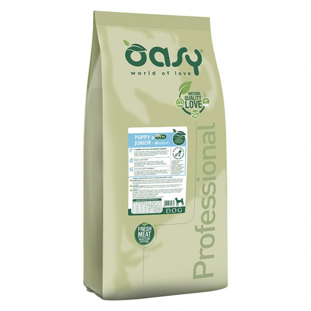 Oasy Puppy/Junior Medium Chicken 18kg