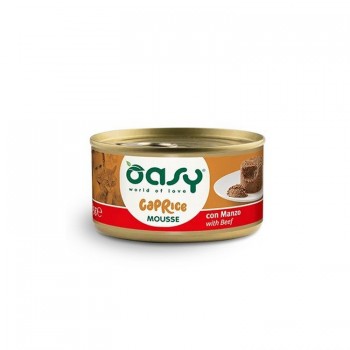 Oasy Wet Cat Caprice Mousse/Κονσερβάκια Adult Beef 85gr