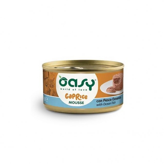 Oasy Wet Cat Caprice Mousse/Κονσερβάκια Adult Fish 85gr