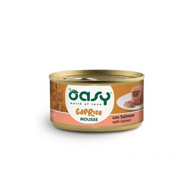 Oasy Wet Cat Caprice Mousse/Κονσερβάκια Adult Salmon 85gr