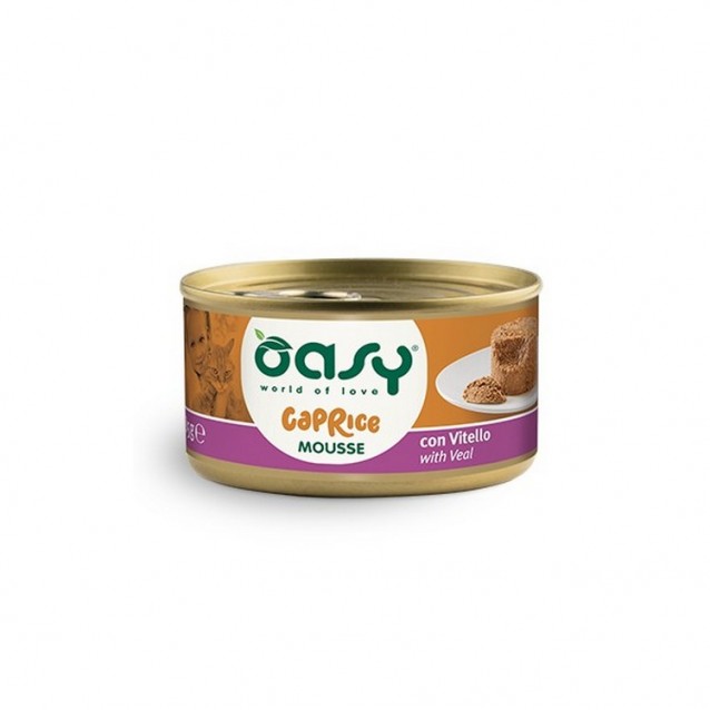 Oasy Wet Cat Caprice Mousse/Κονσερβάκια Adult Calf 85gr