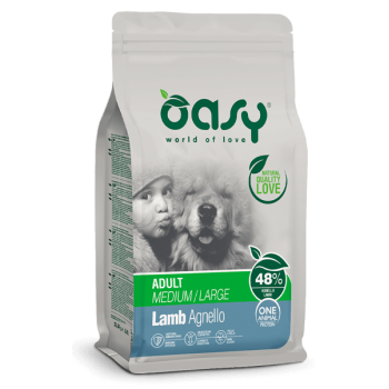 Oasy Dry Dog One Animal Protein Adult Medium/Large Lamb 12kg