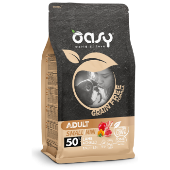 Oasy Dry Dog Grain Free Formula Adult Small/Mini Lamb 2,5kg