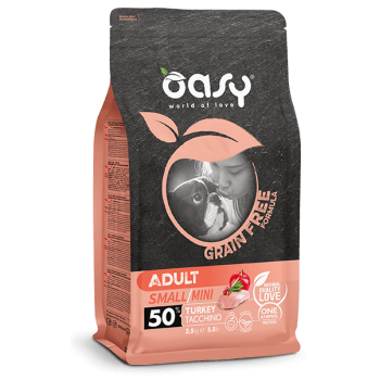 Oasy Dry Dog Grain Free Formula Adult Small/Mini Turkey 2,5kg