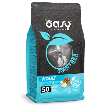 Oasy Dry Dog Grain Free Formula Adult Small/Mini Fish 2,5kg