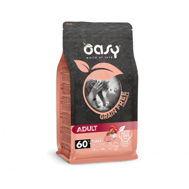 Oasy Dry Cat Grain Free Formula Adult Turkey 7.5kg