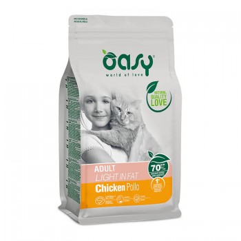 Oasy Dry Cat Lifestage Adult Light in Fat Chicken 1.5kg