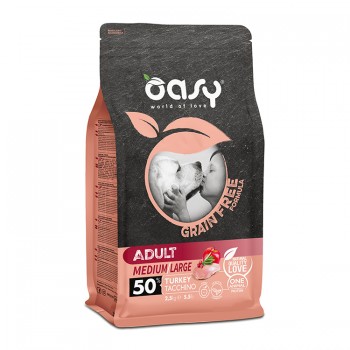 Oasy Dry Dog Grain Free Formula Adult Medium/Large Turkey 12kg
