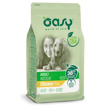 Oasy Lifestage Adult Medium Chicken 12kg