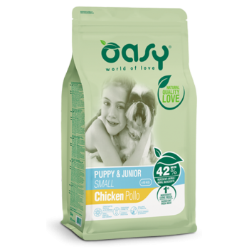 Oasy Lifestage Puppy & Junior Small Chicken 3kg
