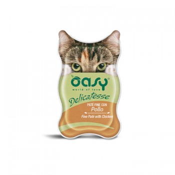 Oasy Wet Cat Delicatesse Adult Πατέ Με Κοτόπουλο 85gr