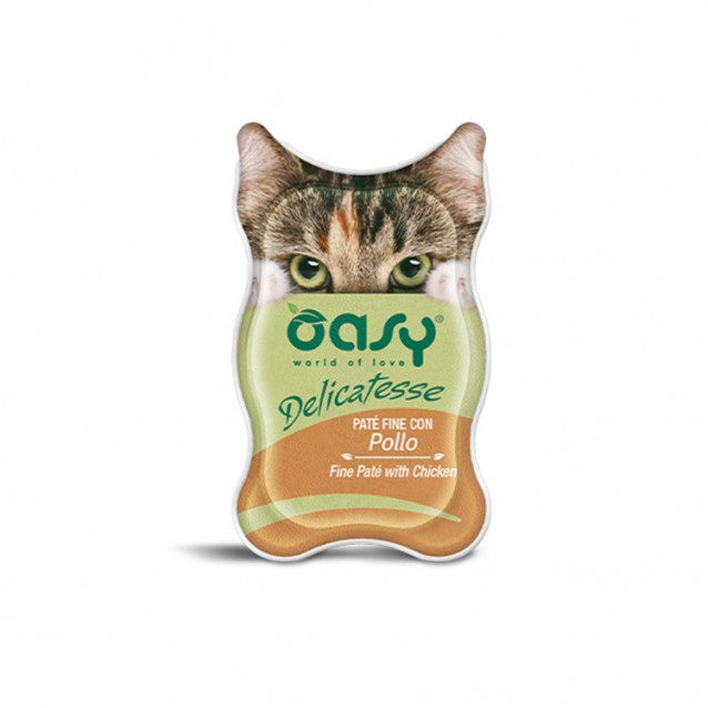Oasy Wet Cat Delicatesse Adult Πατέ Με Κοτόπουλο 85gr