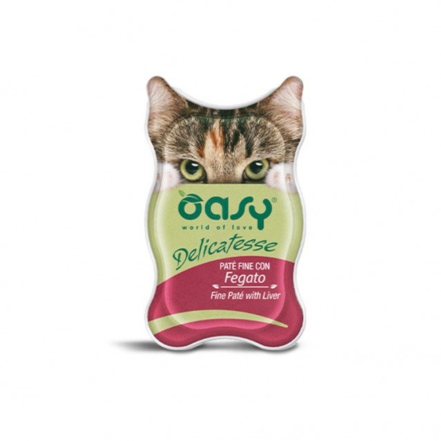 Oasy Wet Cat Delicatesse Adult Πατέ Με Συκώτι 85gr