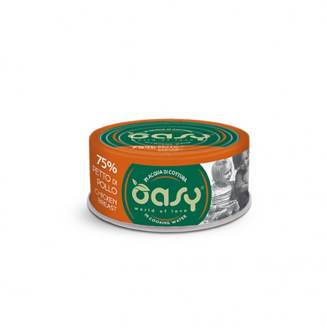 Oasy Wet Cat More Love/Κονσερβάκια Adult Chicken 70gr