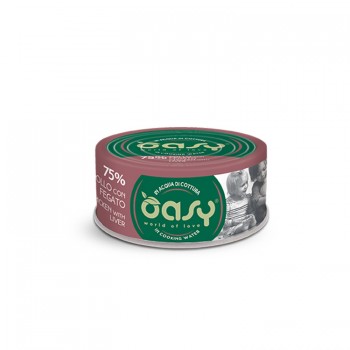 Oasy Wet Cat More Love/Κονσερβάκια Adult Chicken-Liver 70gr