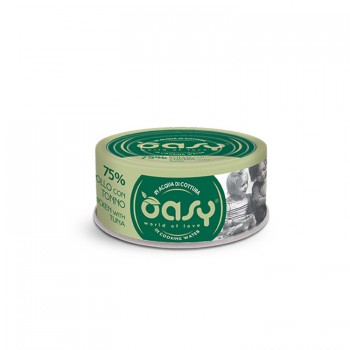 Oasy Wet Cat More Love/Κονσερβάκια Adult Chicken-Tuna 70gr