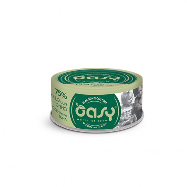 Oasy Wet Cat More Love/Κονσερβάκια Adult Chicken-Tuna 70gr