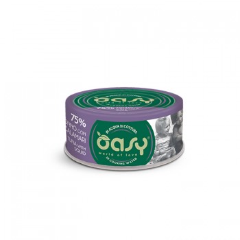 Oasy Wet Cat More Love/Κονσερβάκια Adult Tuna-Squid 70gr