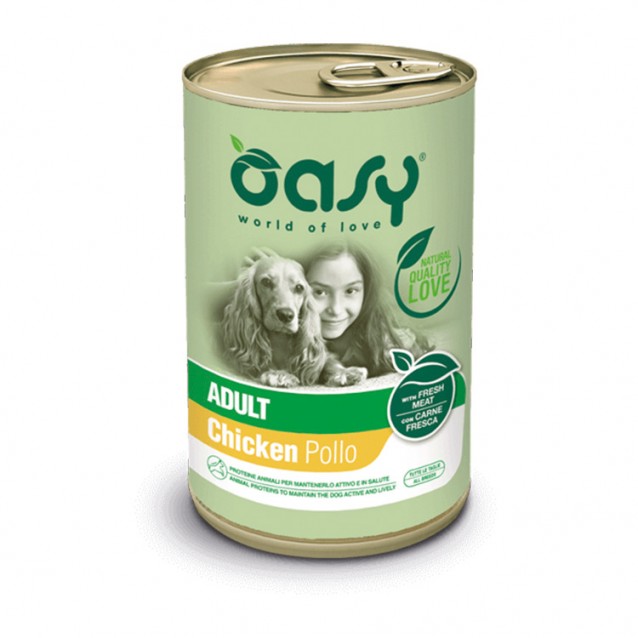 Oasy Life Stage Pate Dog Adult Chicken 400gr