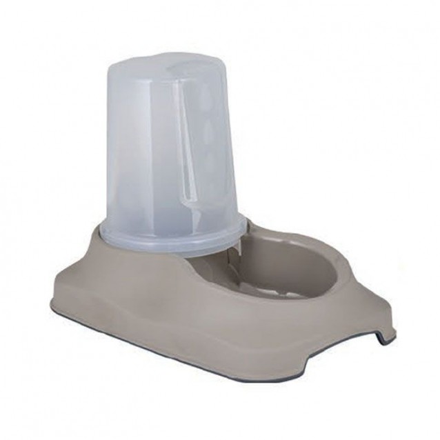 Pet Plast Art Ημιαυτόματη Ταϊστρα-Ποτίστρα Κατοικίδιων 3,5lt Άσπρη 37x24,5x34cm