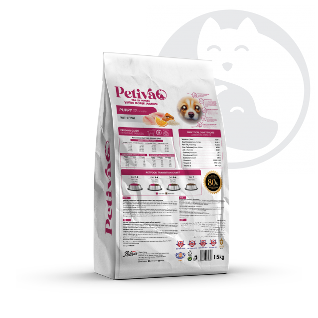 Petiva Dog Food Puppy Fish 15kg