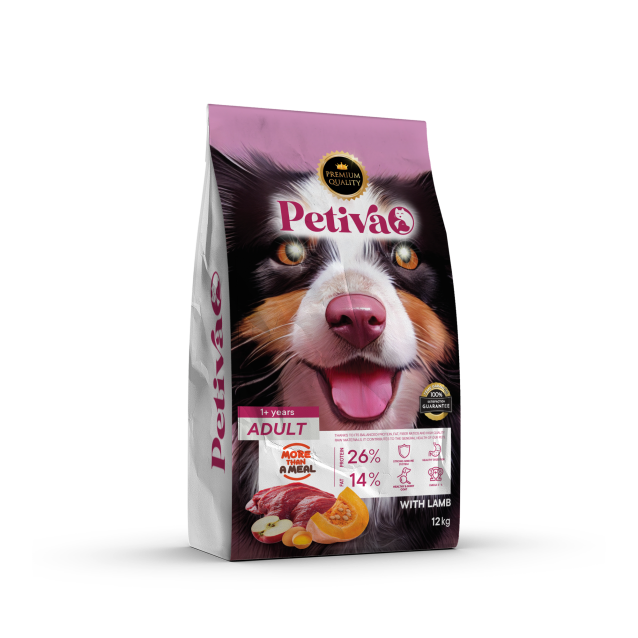 Petiva Dog Food Adult Lamb 12kg