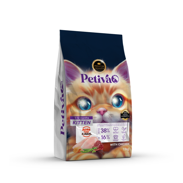 Petiva Cat Food Kitten Chicken 1,5kg
