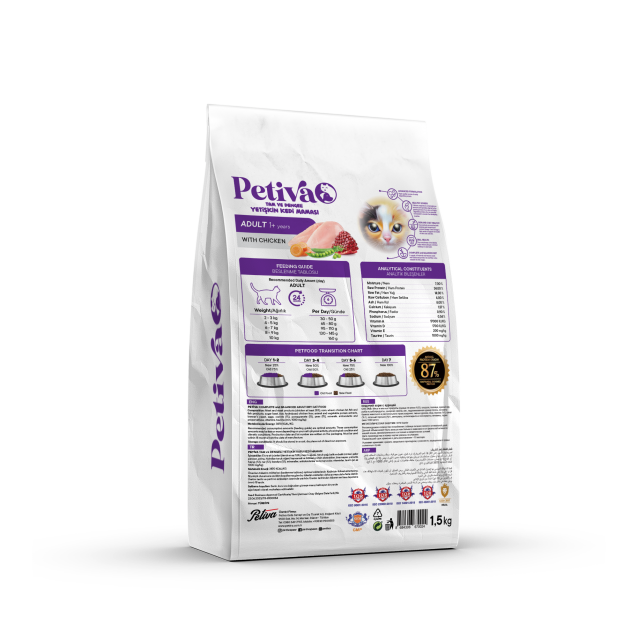 Petiva Cat Food Adult Chicken 1,5kg