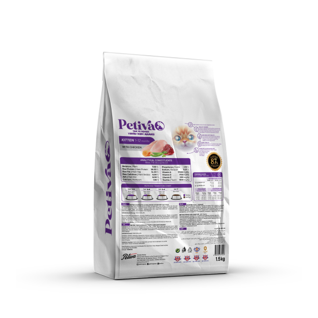 Petiva Cat Food Kitten Chicken 1,5kg