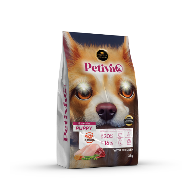 Petiva Dog Food Puppy Chicken 3kg