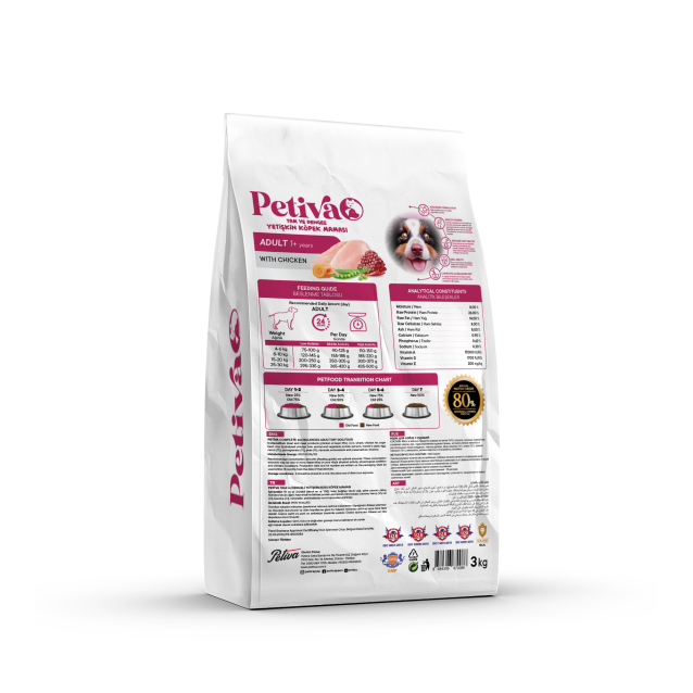 Petiva Dog Food Adult Chicken 3kg