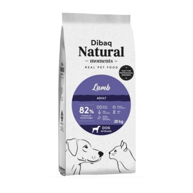 Dibaq Natural Moments Breeders Adult All Breeds Low Grain Με Αρνί 20kg